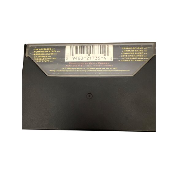 Billy Idol "Charmed Life" 1990 Audio Cassette Album Cradle of Love - Picture 3 of 6